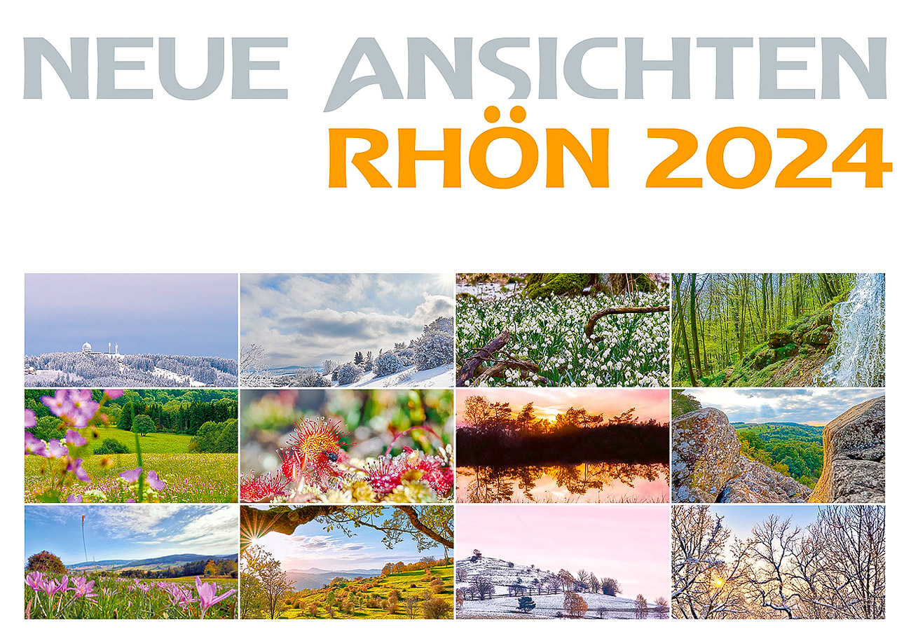 Titelblatt des Kalenders „Rhön 2024 _ Neue Ansichten“ 